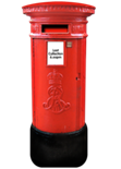 A red postbox.